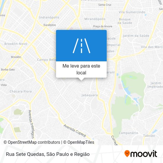 Rua Sete Quedas mapa