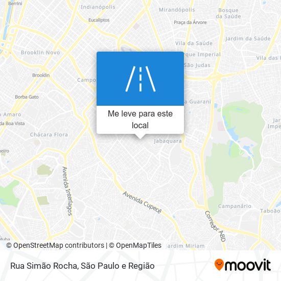 Rua Simão Rocha mapa