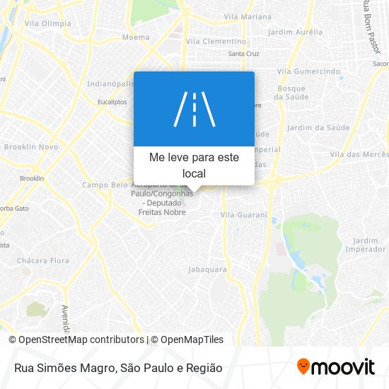 Rua Simões Magro mapa