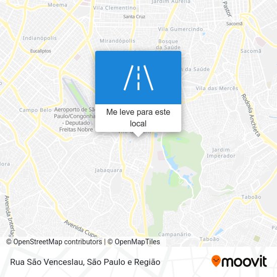 Rua São Venceslau mapa
