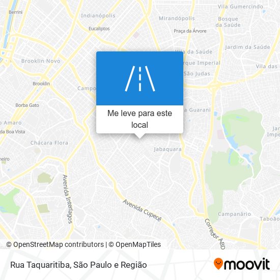 Rua Taquaritiba mapa