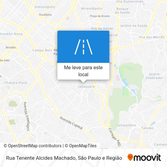 Rua Tenente Alcides Machado mapa
