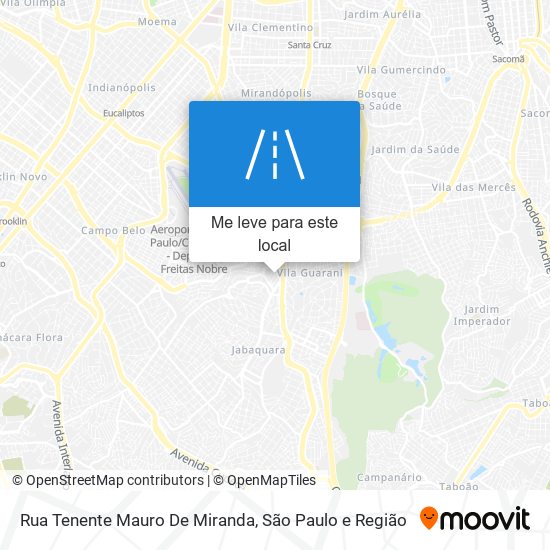 Rua Tenente Mauro De Miranda mapa