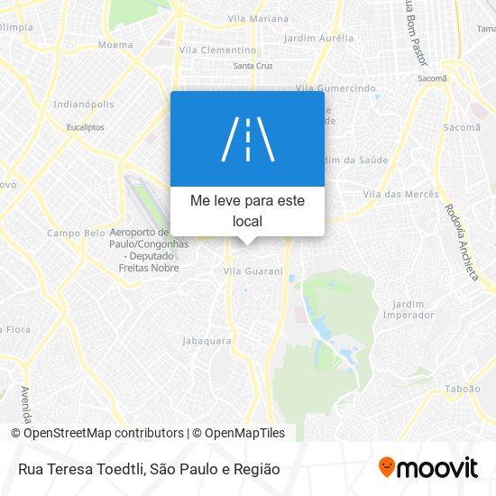 Rua Teresa Toedtli mapa