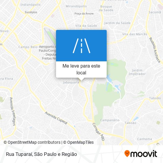 Rua Tuparaí mapa