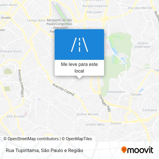 Rua Tupiritama mapa