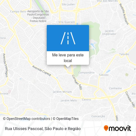 Rua Ulisses Pascoal mapa