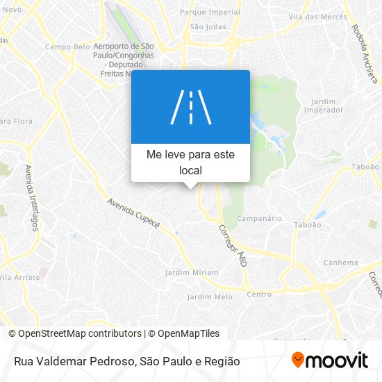 Rua Valdemar Pedroso mapa