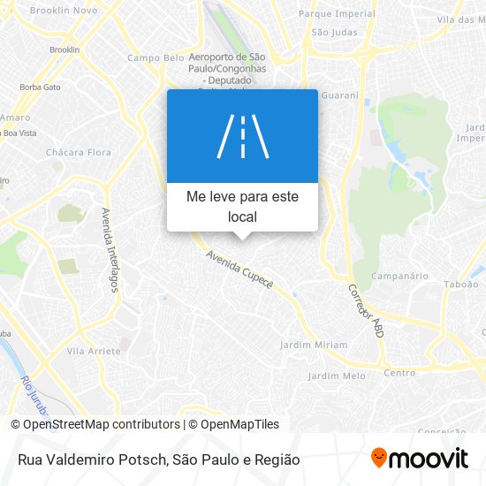 Rua Valdemiro Potsch mapa