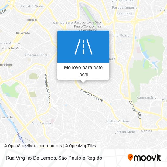 Rua Virgílio De Lemos mapa