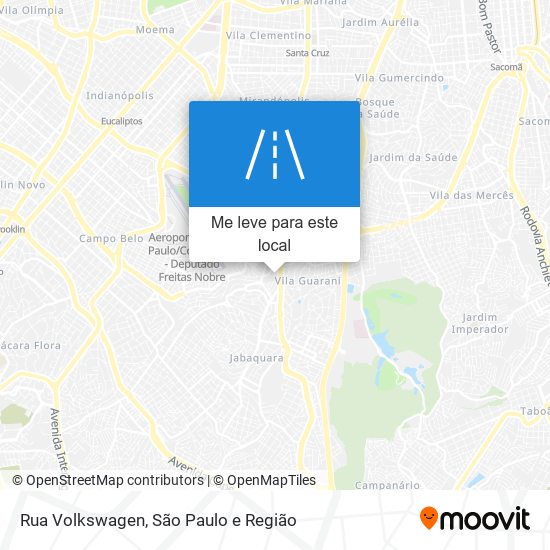 Rua Volkswagen mapa