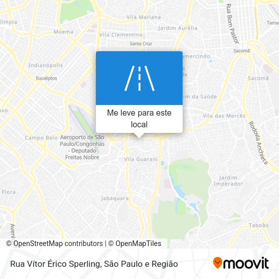 Rua Vítor Érico Sperling mapa