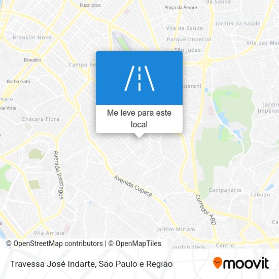 Travessa José Indarte mapa