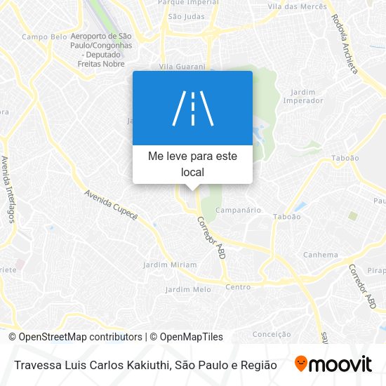 Travessa Luis Carlos Kakiuthi mapa