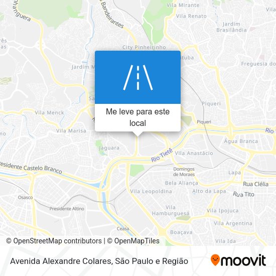 Avenida Alexandre Colares mapa