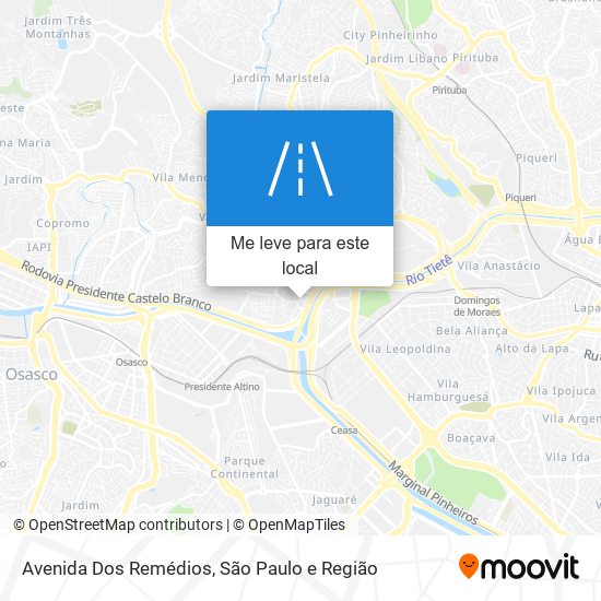 Avenida Dos Remédios mapa