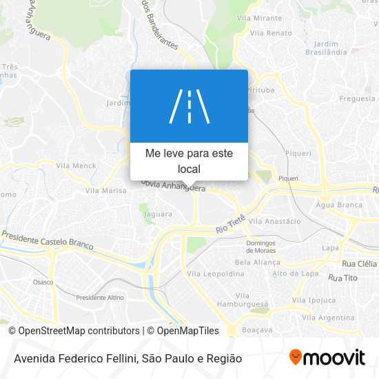 Avenida Federico Fellini mapa