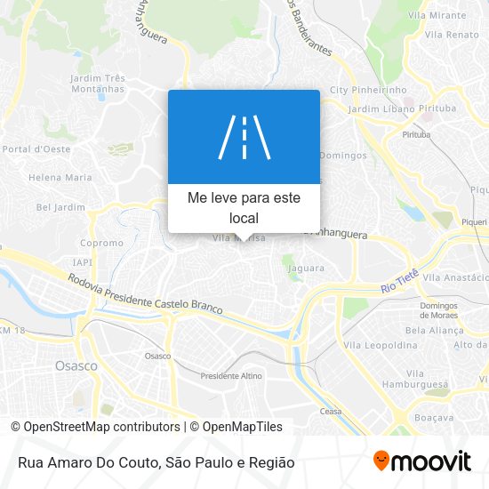 Rua Amaro Do Couto mapa