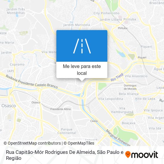 Rua Capitão-Mór Rodrigues De Almeida mapa