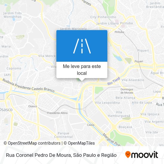 Rua Coronel Pedro De Moura mapa