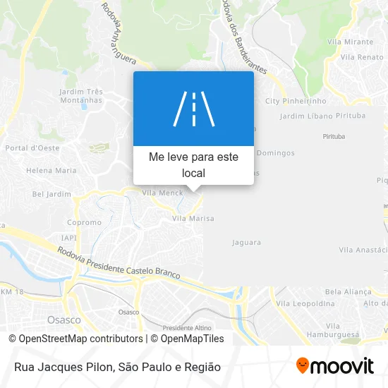 Rua Jacques Pilon mapa