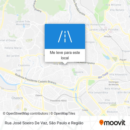 Rua José Soeiro De Vaz mapa
