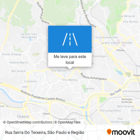 Rua Serra Do Teixeira mapa