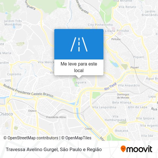 Travessa Avelino Gurgel mapa