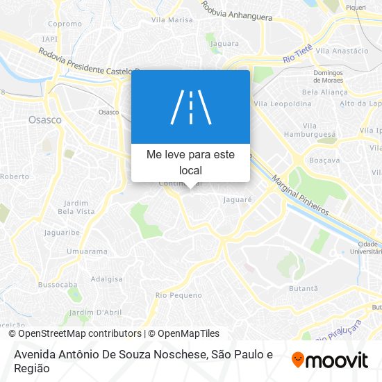 Avenida Antônio De Souza Noschese mapa