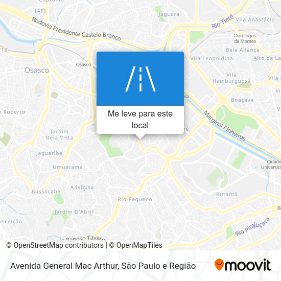 Avenida General Mac Arthur mapa