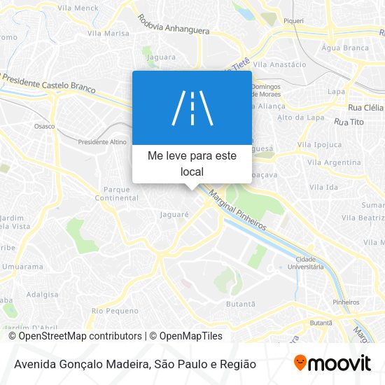 Avenida Gonçalo Madeira mapa