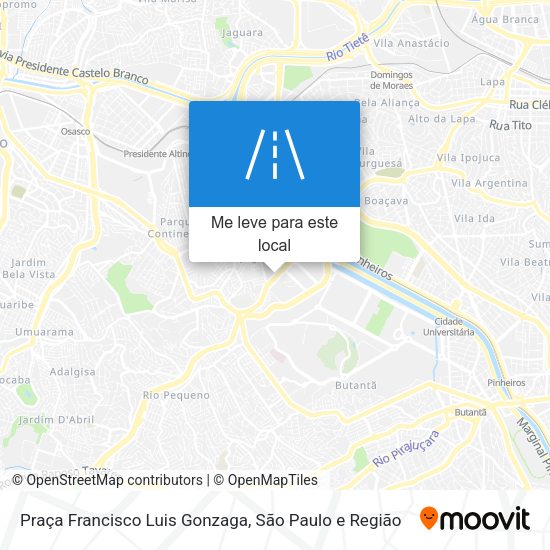 Praça Francisco Luis Gonzaga mapa
