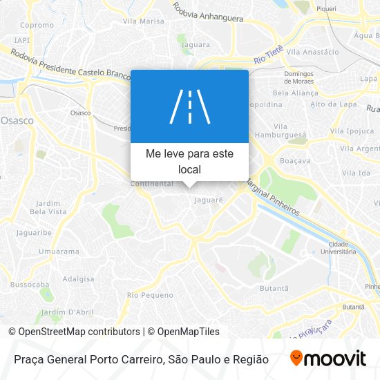 Praça General Porto Carreiro mapa