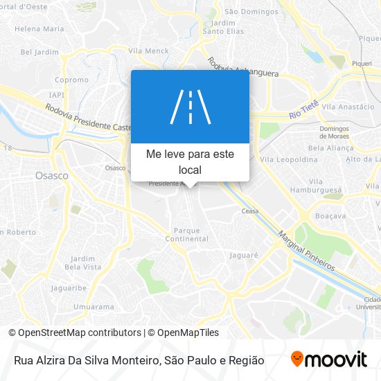 Rua Alzira Da Silva Monteiro mapa