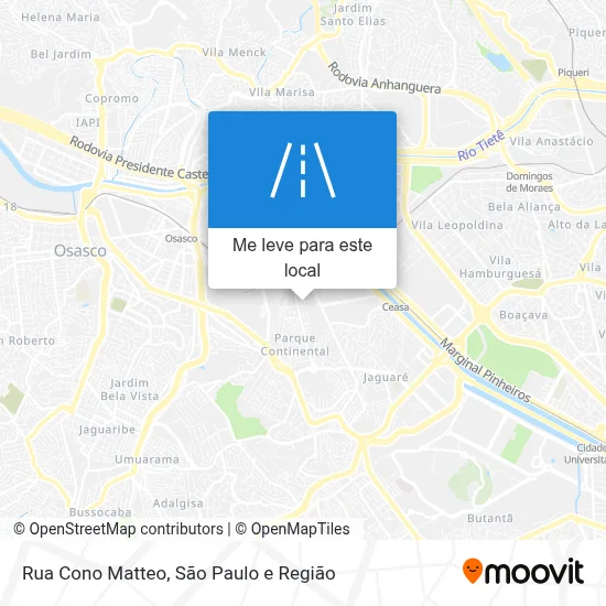 Rua Cono Matteo mapa