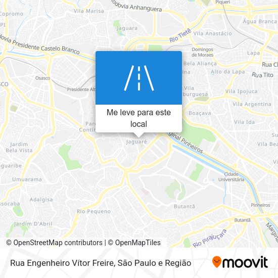Rua Engenheiro Vítor Freire mapa