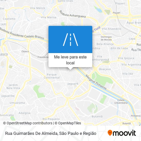 Rua Guimarães De Almeida mapa