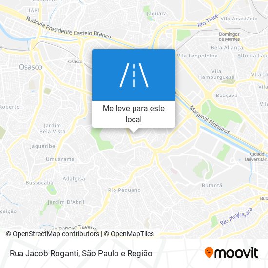 Rua Jacob Roganti mapa