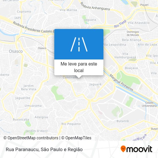 Rua Paranaucu mapa