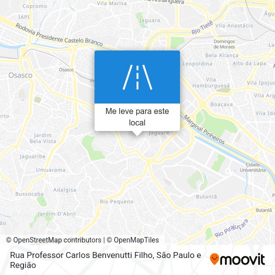 Rua Professor Carlos Benvenutti Filho mapa