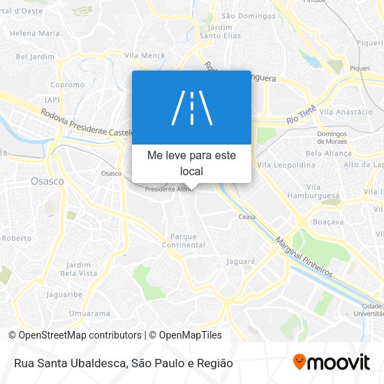 Rua Santa Ubaldesca mapa