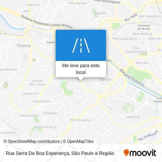 Rua Serra Da Boa Esperança mapa