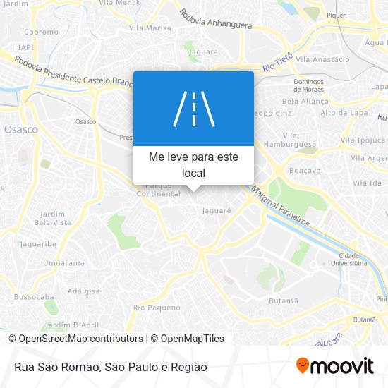 Rua São Romão mapa