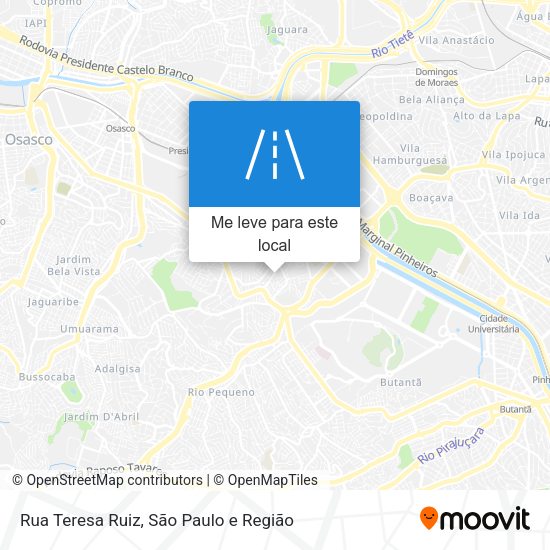 Rua Teresa Ruiz mapa