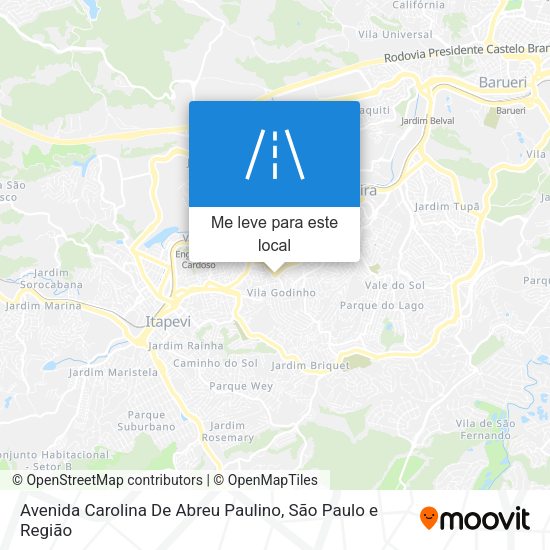Avenida Carolina De Abreu Paulino mapa