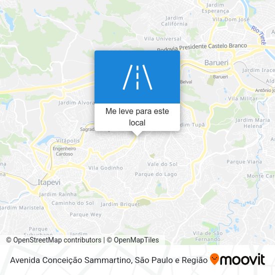 Avenida Conceição Sammartino mapa