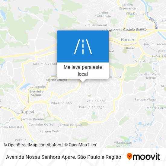 Avenida Nossa Senhora Apare mapa