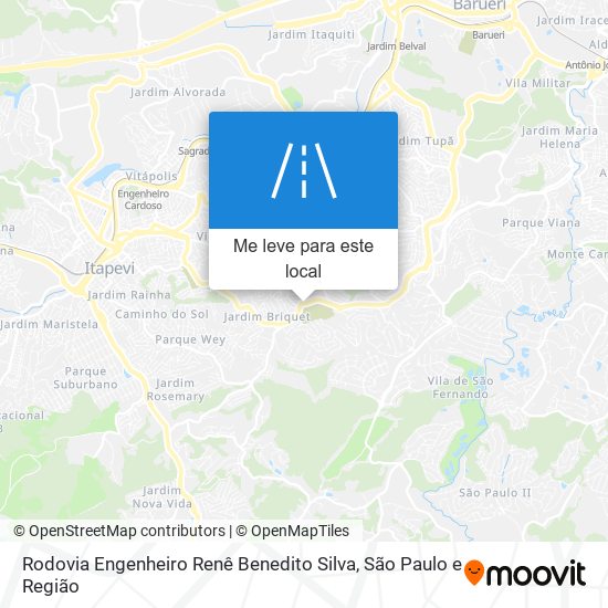 Rodovia Engenheiro Renê Benedito Silva mapa