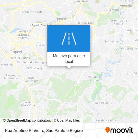 Rua Adelino Pinheiro mapa