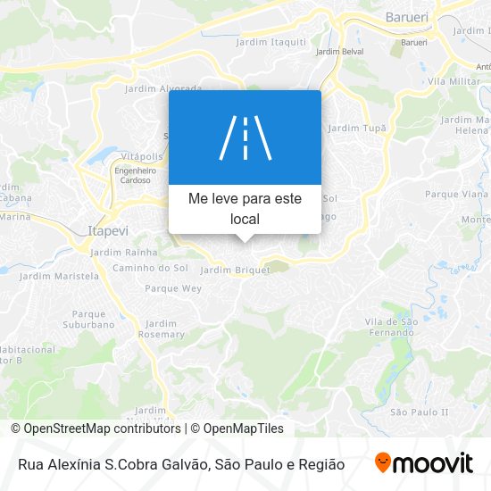 Rua Alexínia S.Cobra Galvão mapa